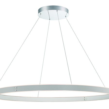 EUROFASE Verdura Modern Integrated LED Indoor Chandelier, 1-Light, Round, Dimmable, Grey/White 43898-039